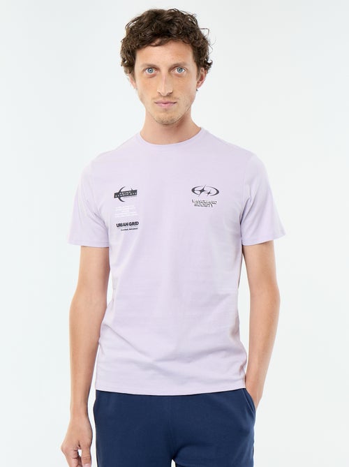 T-shirt met fantasieprint en korte mouwen - Kiabi