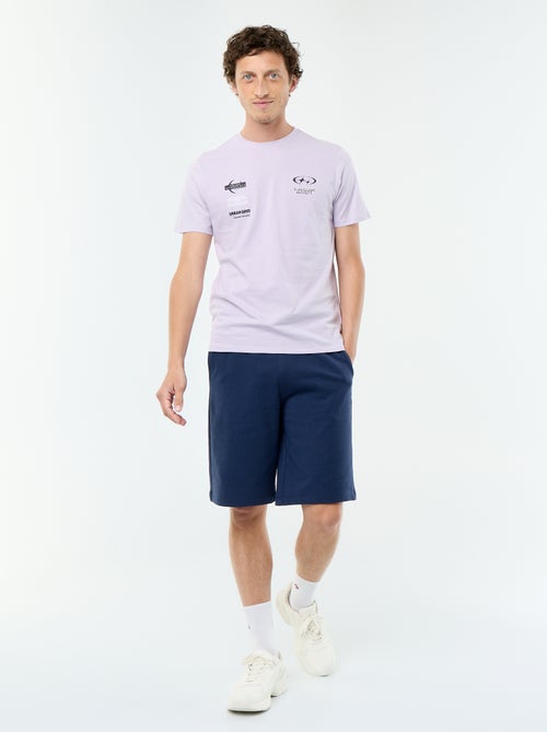T-shirt met fantasieprint en korte mouwen - Kiabi