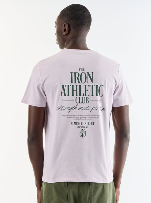 T-shirt met fantasieprint en korte mouwen - Kiabi