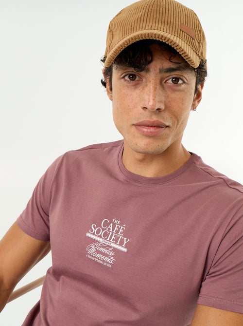 T-shirt met fantasieprint en korte mouwen - Kiabi