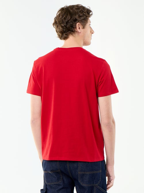 T-shirt met fantasieprint en korte mouwen - Kiabi