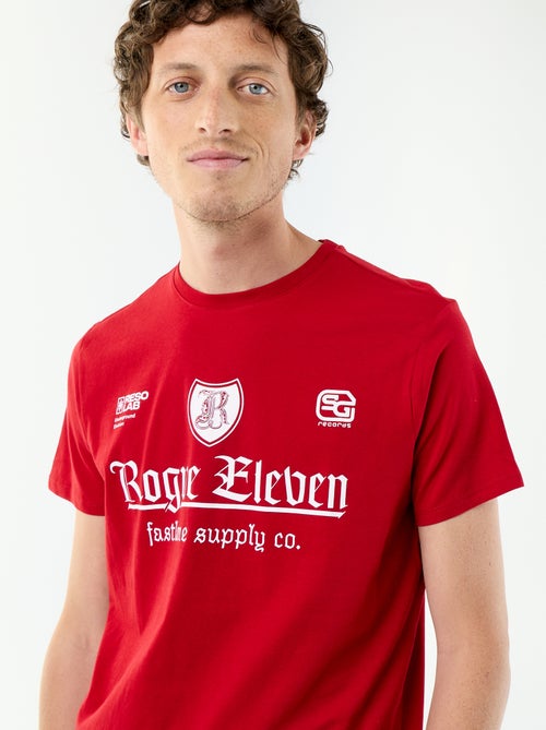 T-shirt met fantasieprint en korte mouwen - Kiabi