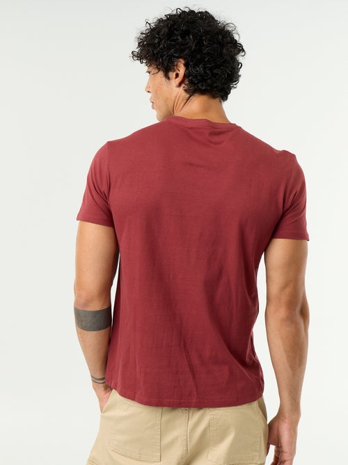 T-shirt met fantasieprint en korte mouwen - Kiabi