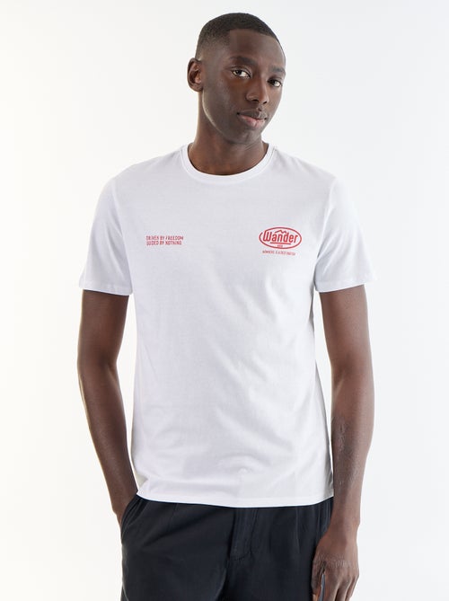 T-shirt met fantasieprint en korte mouwen - Kiabi