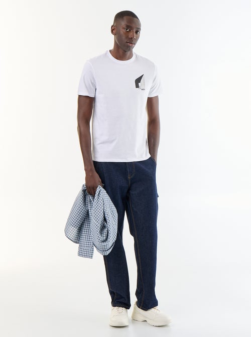 T-shirt met fantasieprint en korte mouwen - Kiabi T-shirt met fantasieprint en korte mouwen - Kiabi