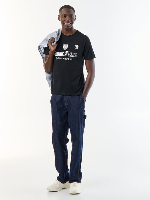 T-shirt met fantasieprint en korte mouwen - Kiabi