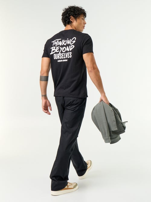 T-shirt met fantasieprint en korte mouwen - Kiabi