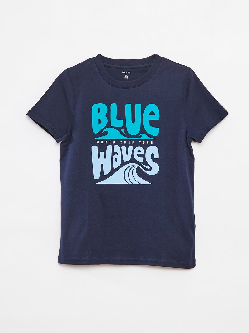 T-shirt met fantasieprint GRIJS - Kiabi