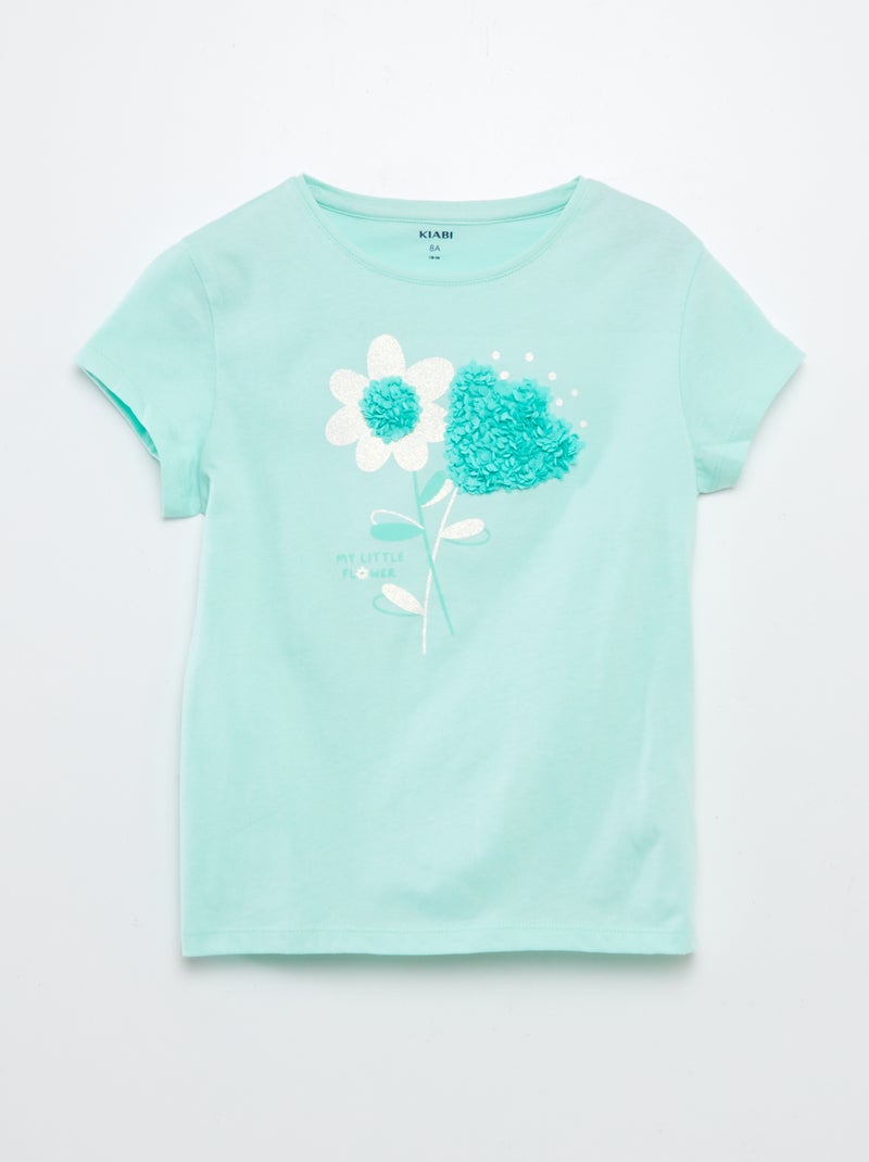 T-shirt met fantasieprint GROEN - Kiabi