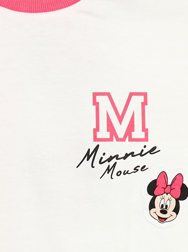 T-shirt met fantasieprint 'Minnie' 'Disney' Wit - Kiabi