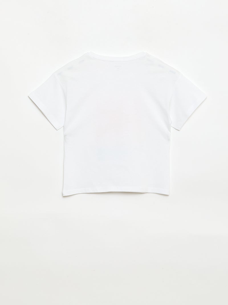 T-shirt met fantasieprint Oranje - Kiabi