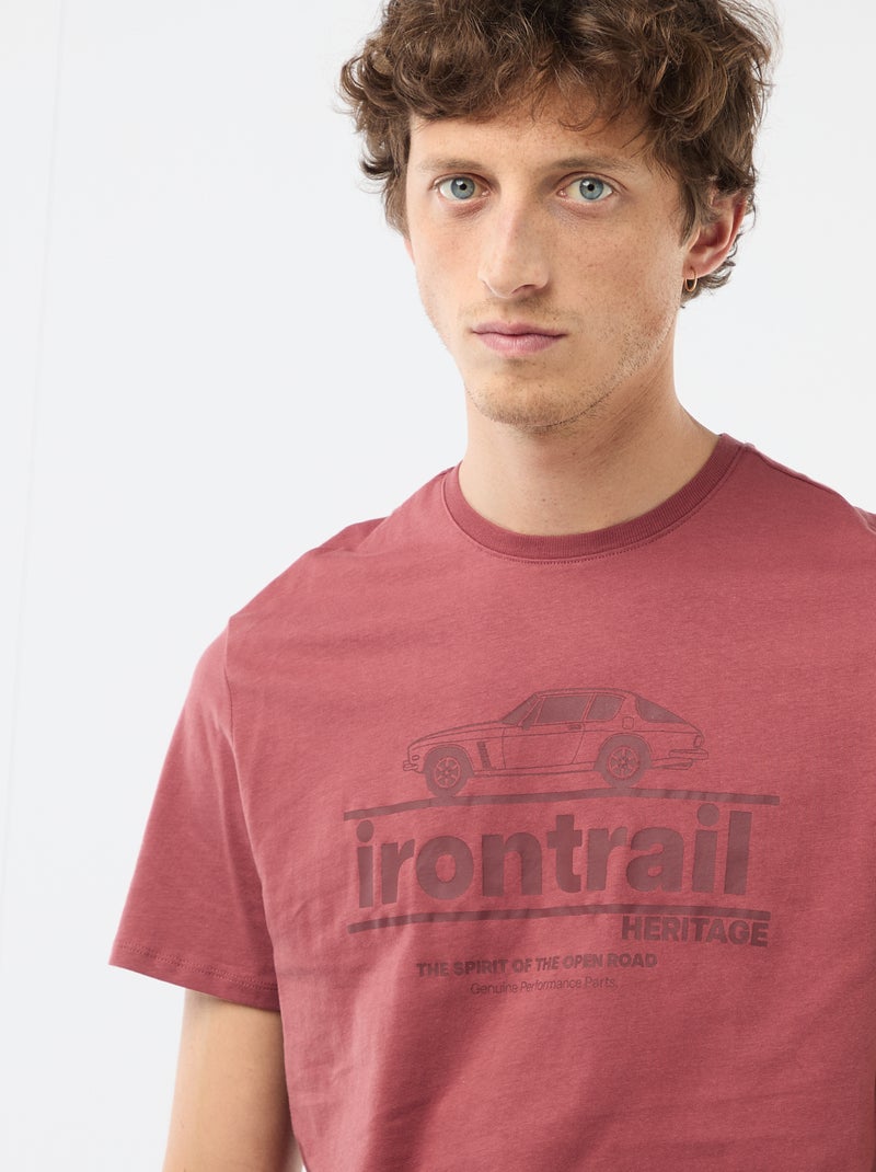 T-shirt met fantasieprint Rood - Kiabi