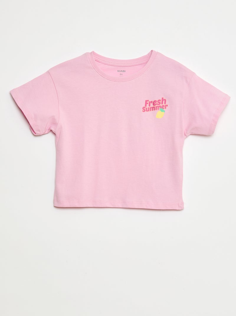T-shirt met fantasieprint Rose - Kiabi