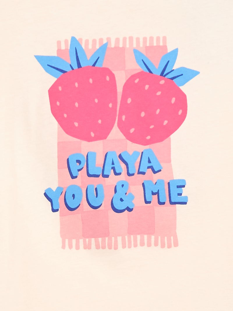 T-shirt met fantasieprint Rose - Kiabi