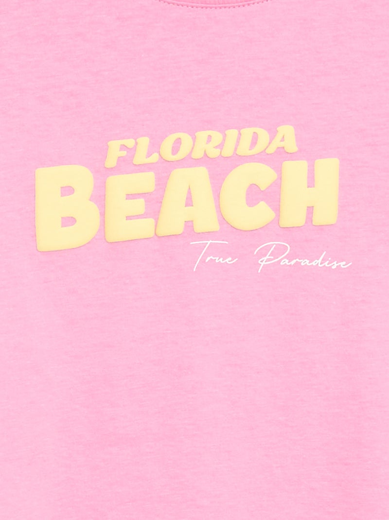 T-shirt met fantasieprint Rose - Kiabi