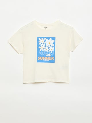T-shirt met fantasieprint