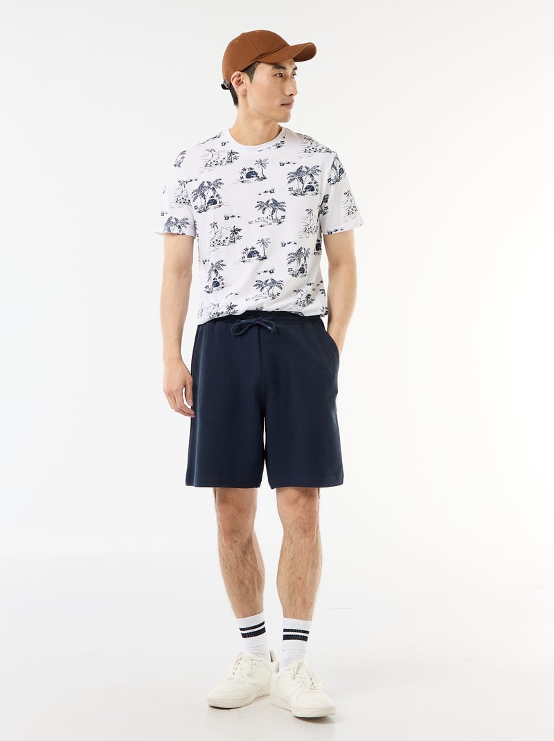 T-shirt met fantasieprint Wit - Kiabi