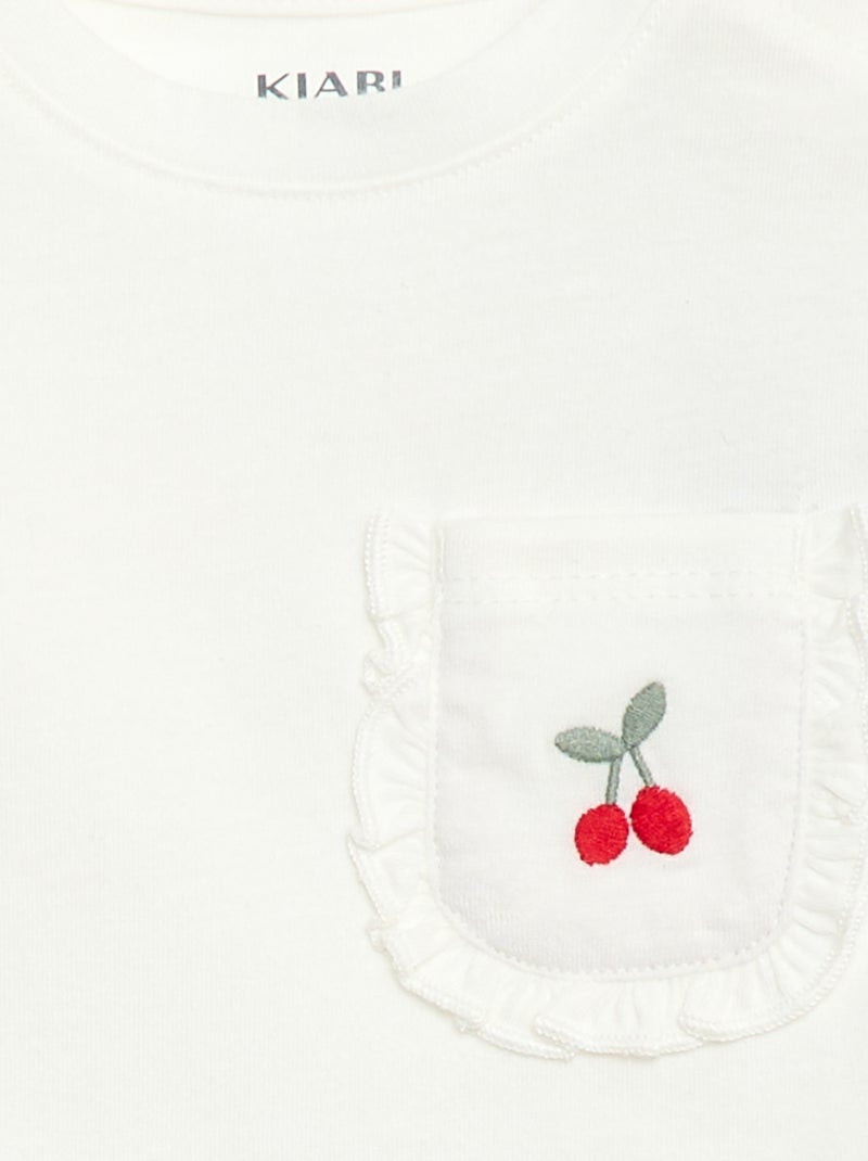 T-shirt met fantasiezak Wit - Kiabi