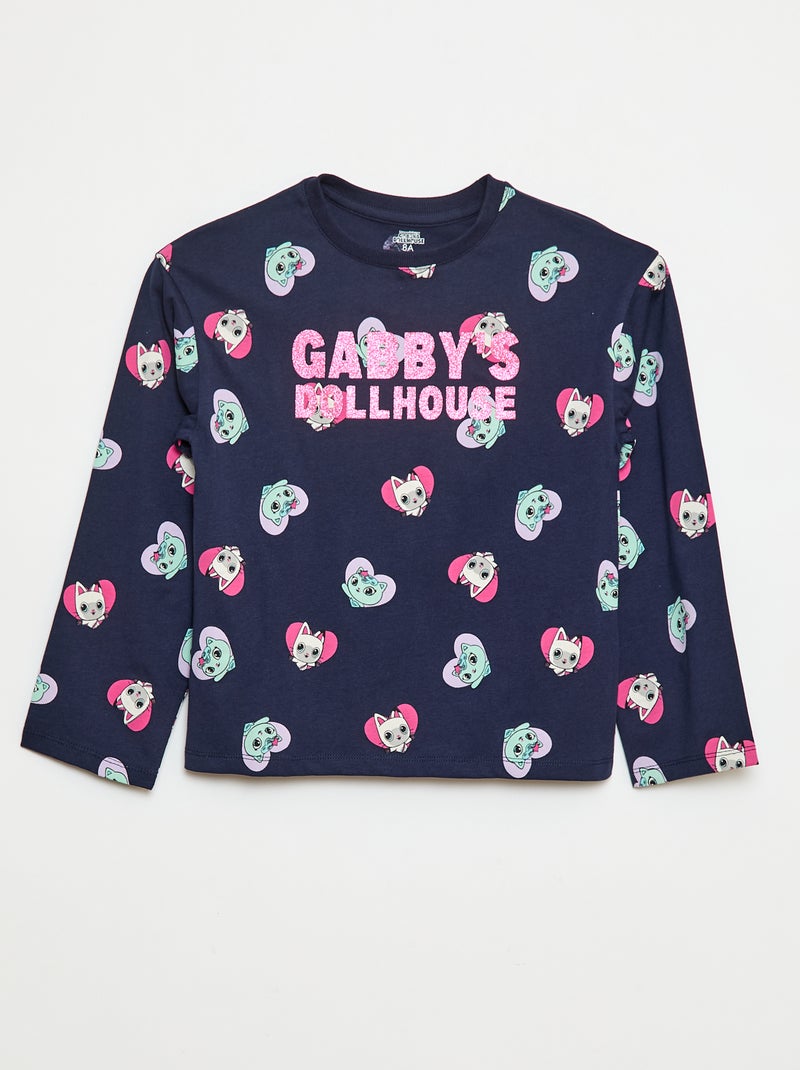 T-shirt met 'Gabby's poppenhuis'-print Blauw - Kiabi