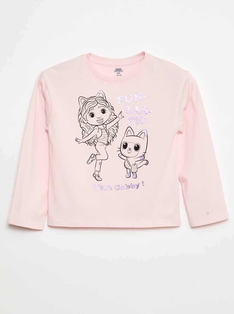 T-shirt met 'Gabby's poppenhuis'-print Rose - Kiabi