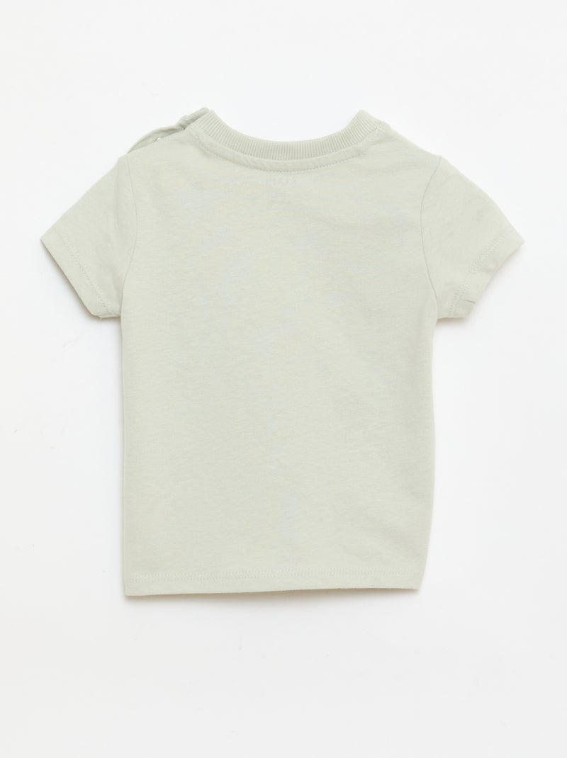 T-shirt met geanimeerde print Groen - Kiabi