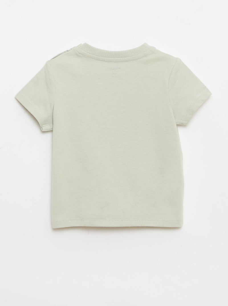 T-shirt met geanimeerde print Groen - Kiabi