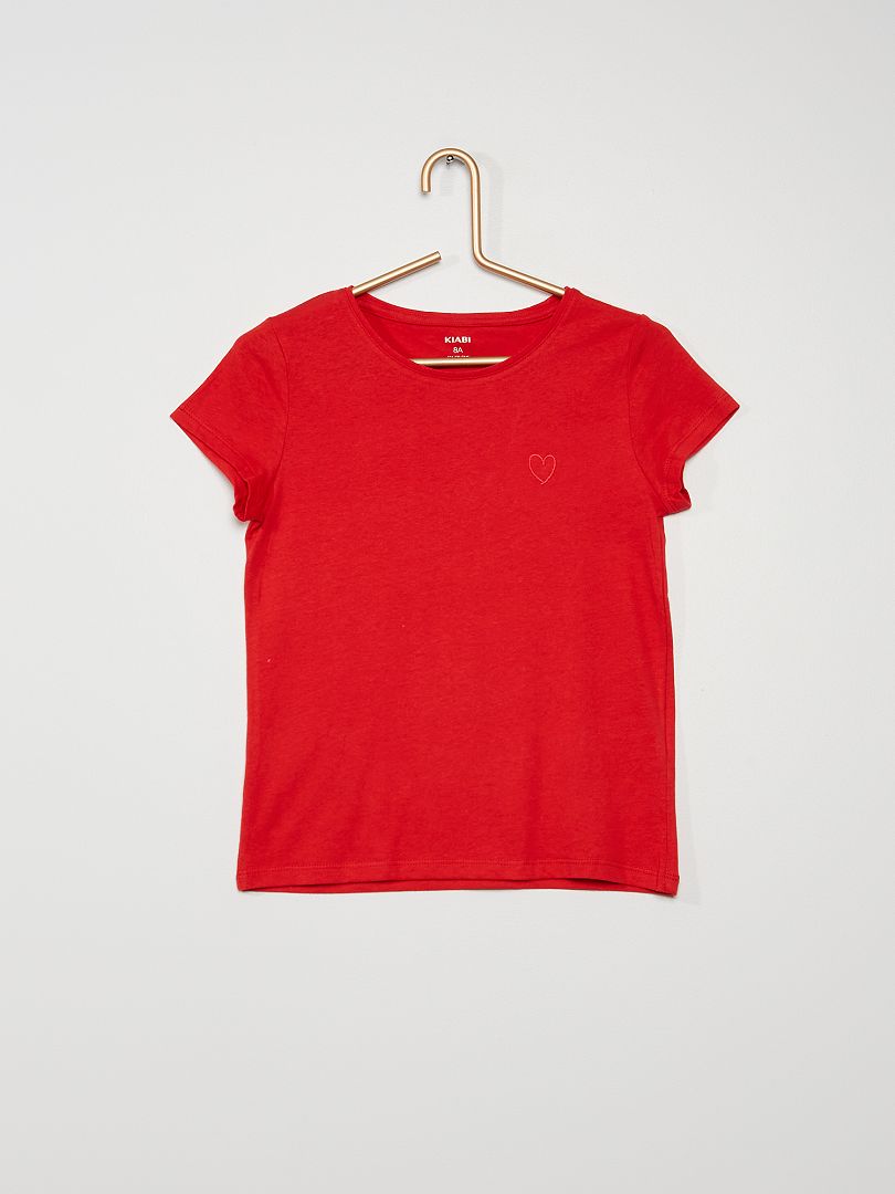 T shirt 2024 met rood hartje