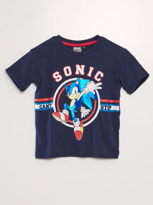 T-shirt met glanzende Sonic-print - Kiabi