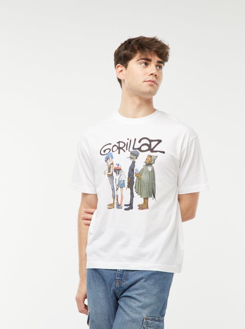 T-shirt met 'Gorillaz'-print - Kiabi