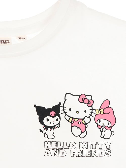 T-shirt met 'Hello Kitty' print van effen katoen - Kiabi