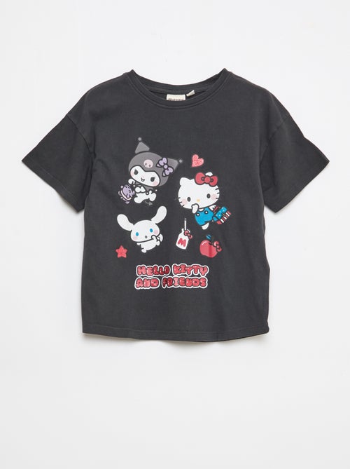 T-shirt met 'Hello Kitty' print van effen katoen - Kiabi