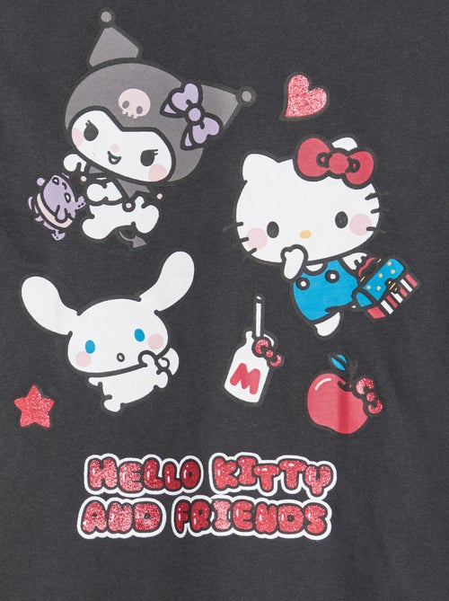 T-shirt met 'Hello Kitty' print van effen katoen - Kiabi