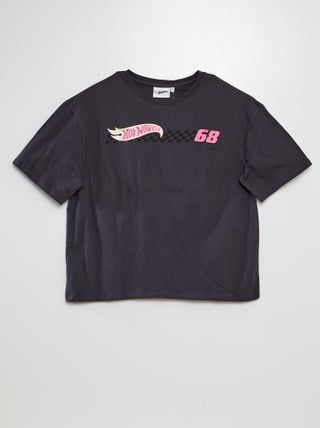 T-shirt met 'Hot Wheels'-print