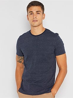 T-shirt met jacquard 'Ecodesign' - Kiabi