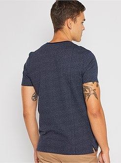 T-shirt met jacquard 'Ecodesign' - Kiabi