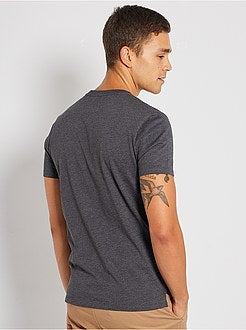 T-shirt met jacquard 'Ecodesign' - Kiabi