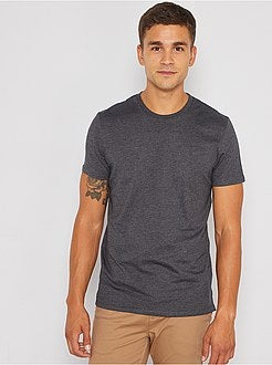 T-shirt met jacquard 'Ecodesign' - Kiabi