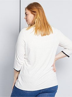 T-shirt met kant - Kiabi