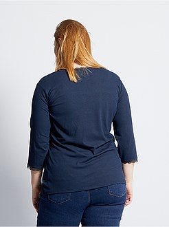 T-shirt met kant - Kiabi