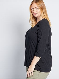 T-shirt met kant - Kiabi