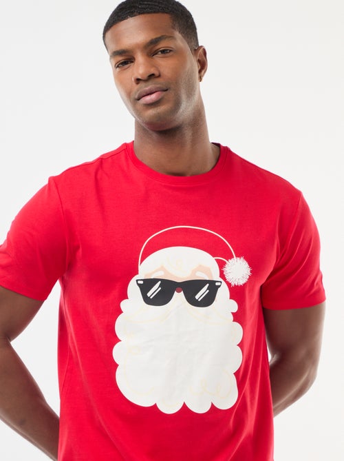 T-shirt met kerstmotief - Kiabi