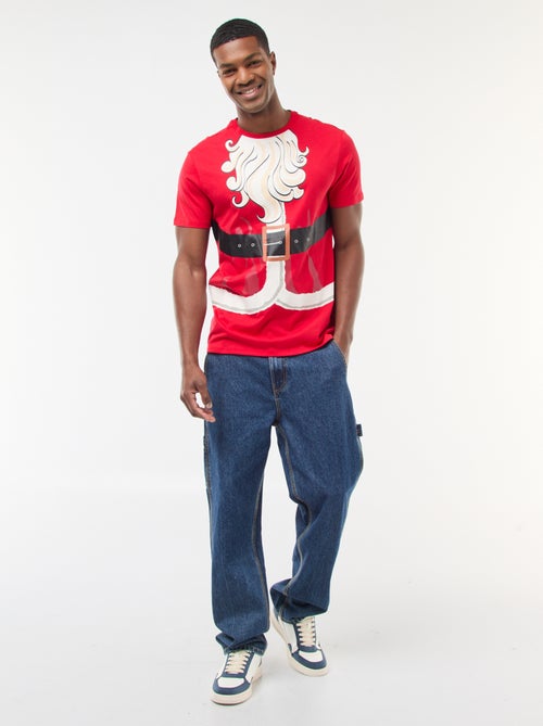 T-shirt met kerstmotief - Kiabi