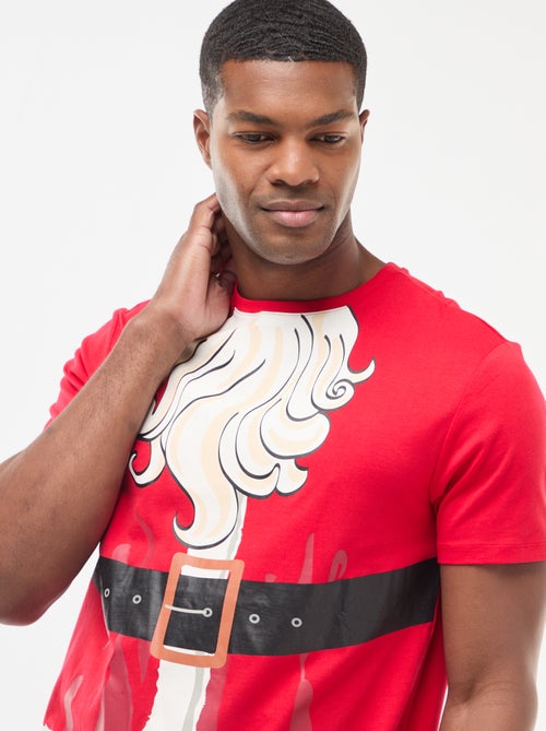 T-shirt met kerstmotief - Kiabi