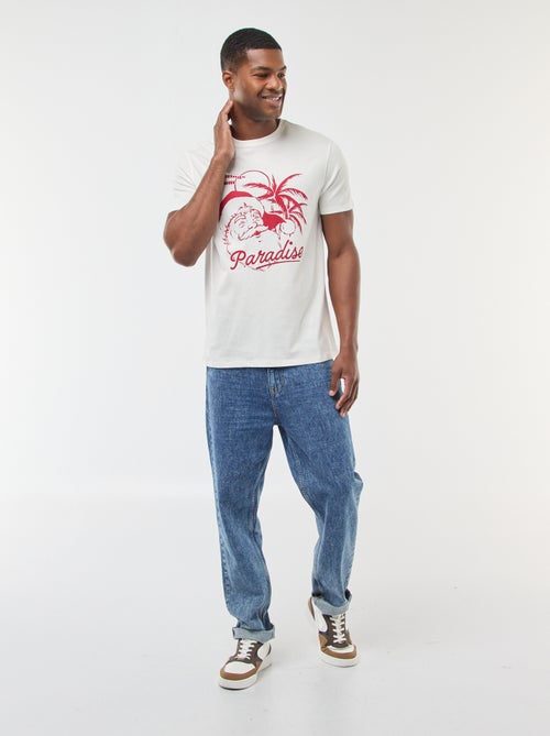 T-shirt met kerstmotief - Kiabi