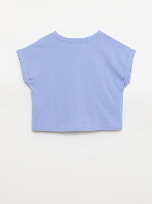 T-shirt met knoop in de taille - Kiabi