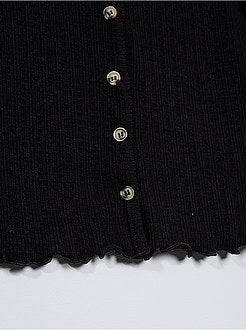 T-shirt met knoopsluiting - Kiabi