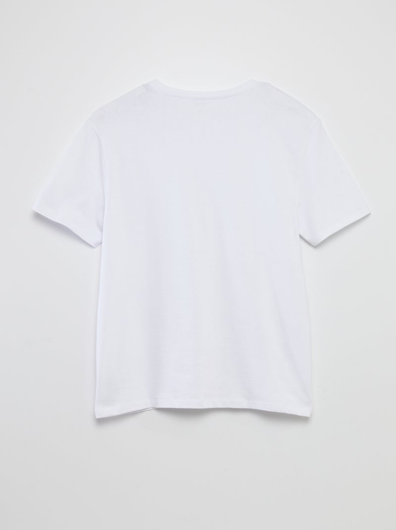 T-shirt met korte mouw - So Easy wit - Kiabi