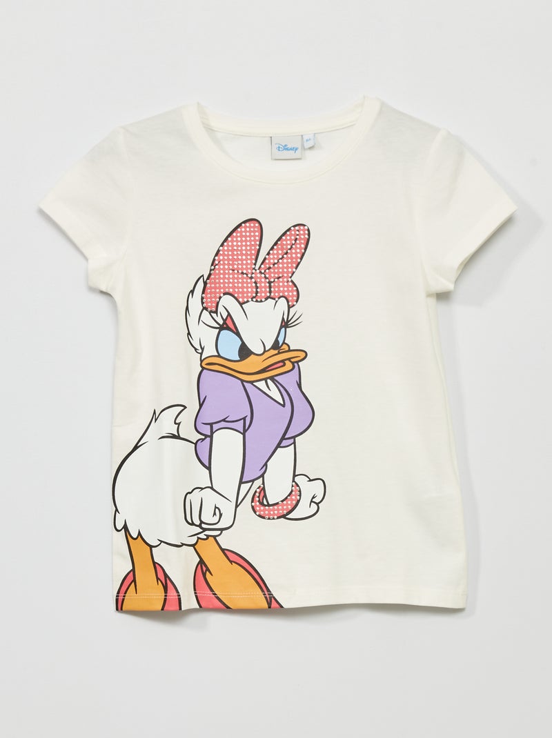 T-shirt met korte mouw 'Disney' WIT - Kiabi