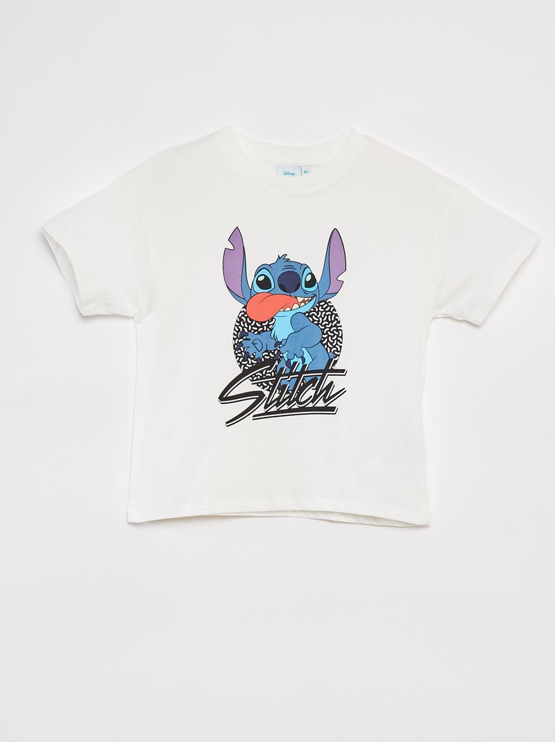 T-shirt met korte mouw 'Disney' WIT - Kiabi