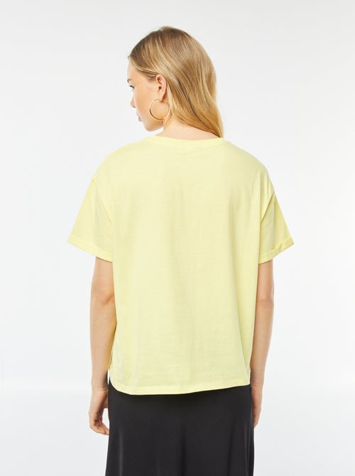 T-shirt met korte mouw en Blondie-print - Kiabi